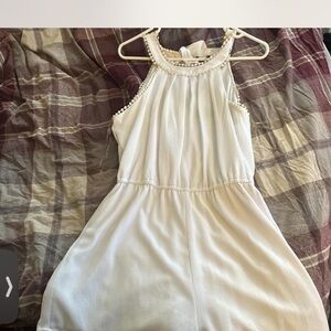 Blue Rain White Blouse with Delicate Trim